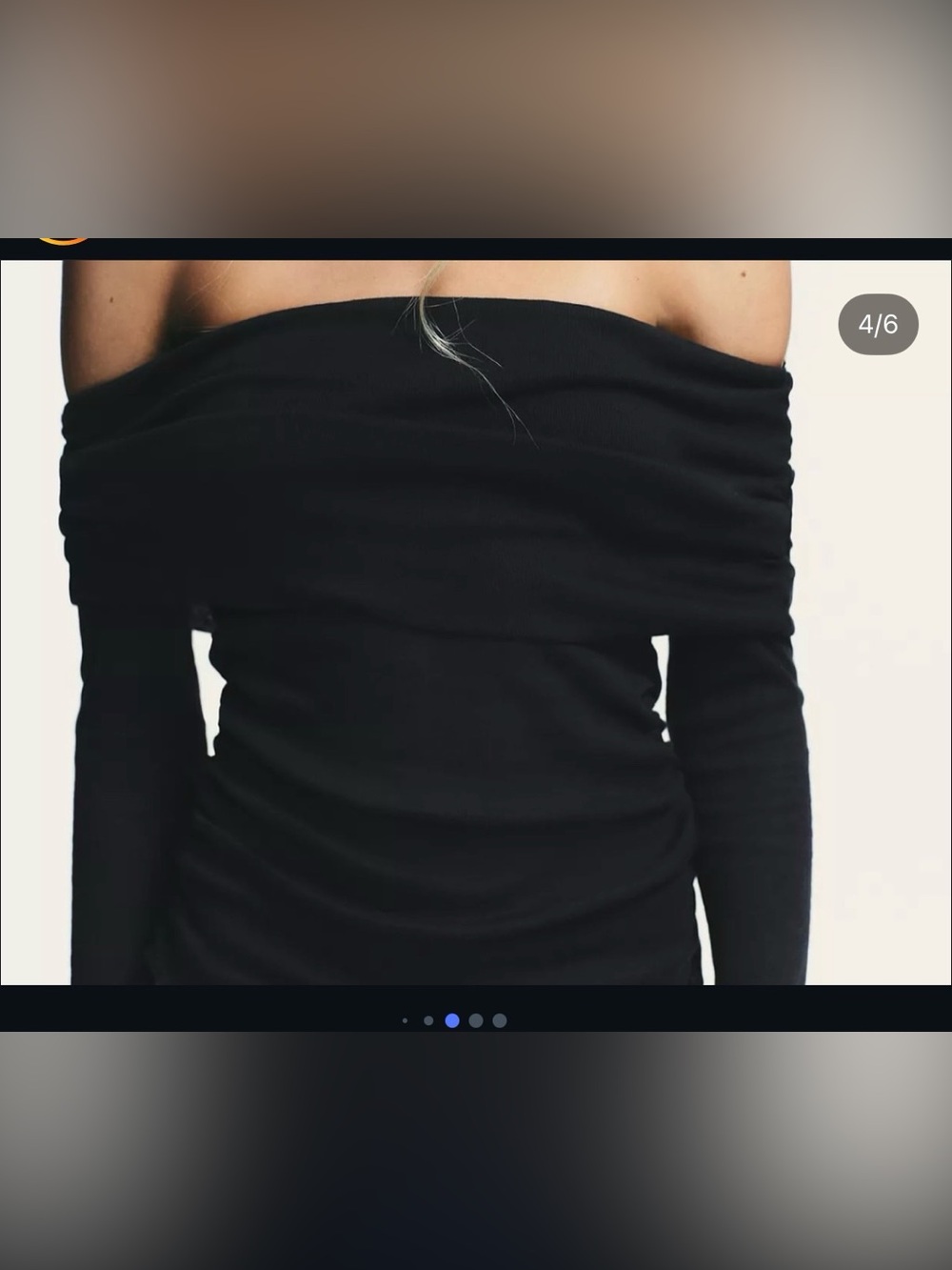 Zara off shoulder shirt